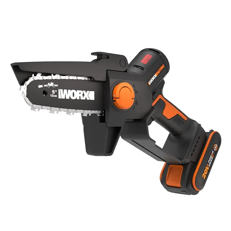 Мини-пила цепная WORX WG325E 20V 12 см бесщеточная аккумуляторная — детальное фото